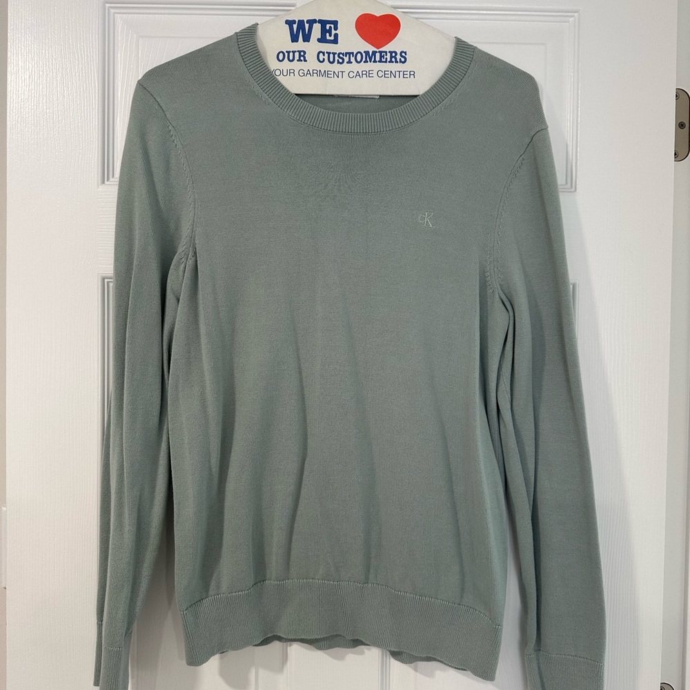 Calvin Klein Men’s Light Green Sweater